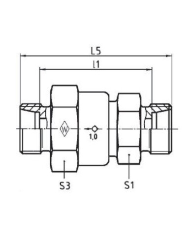 Rückschlagventil Stutzen RS Serie S
