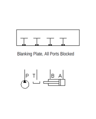Blindplatte NG06 - Cetop 3