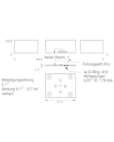 Blindplatte NG06 - Cetop 3
