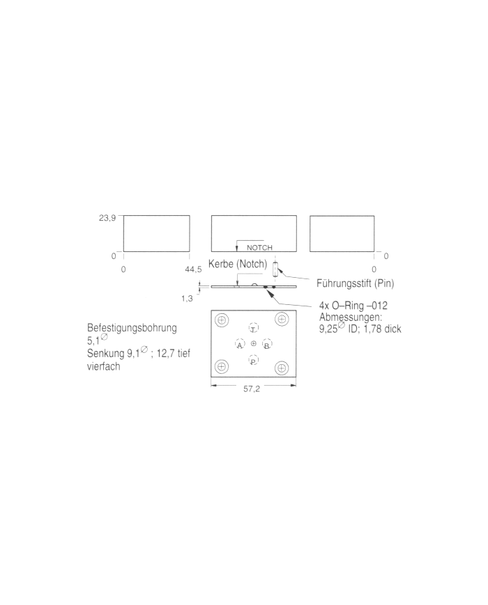 Blindplatte NG06 - Cetop 3