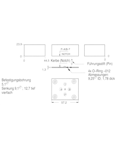 Umlenkplatte P-A und B-T