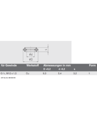 Dichtungen für Manometer