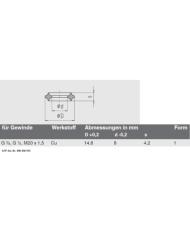 Dichtungen für Manometer