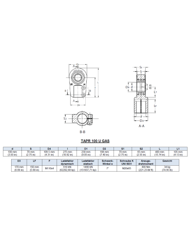 Gelenkkopf TAPR_U (GIHR-K_DO)