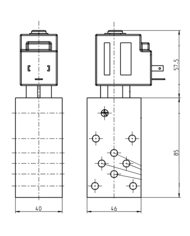 2/2-Wege-Sitzventil Eaton mit Zwischenplatte