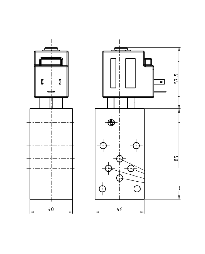 2/2-Wege-Sitzventil Eaton mit Zwischenplatte