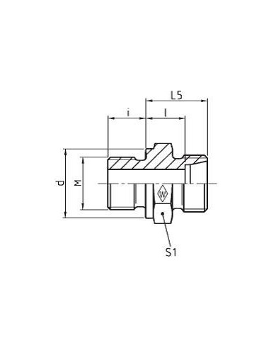 Serie LL Gerade-Einschraubstutzen GES - M