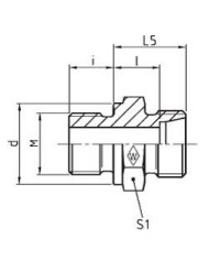 Serie LL Gerade-Einschraubstutzen GES - M