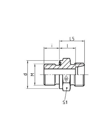 Serie L Gerade-Einschraubstutzen GES - M-WD