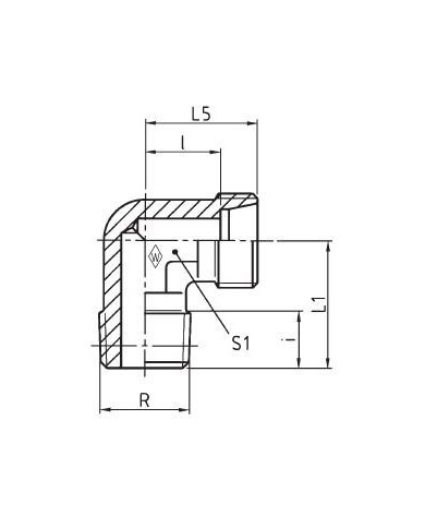 Serie L Winkel-Einschraubstutzen WES - RK
