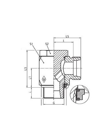 Serie L Winkel-Schwenkstutzen RSWS - R-WD