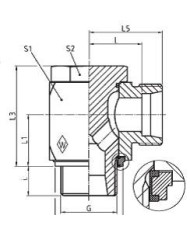 Serie L Winkel-Schwenkstutzen RSWS - R-WD