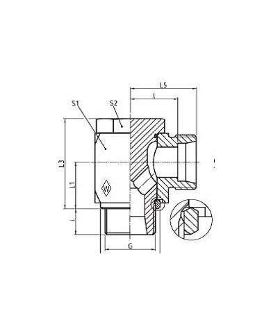 Serie L Winkel-Schwenkstutzen RSWS - R