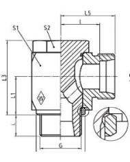 Serie L Winkel-Schwenkstutzen RSWS - R