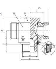 Serie L T-Schwenkstutzen RSTS - R-WD