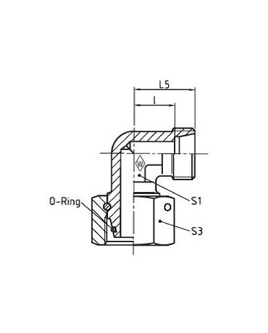 Serie L Einstellbare Winkel-Stutzen EWSD