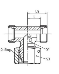 Serie L Einstellbare T-Stutzen ETSD