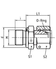 Serie L Gerade-Einschraubstutzen EGESD - M-WD