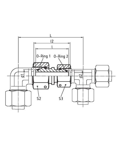 Gerade Verbindung SNV - L/S-S/L
