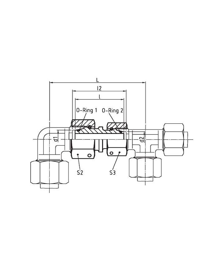 Gerade Verbindung SNV - L/S-S/L