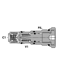 RSV entsperrbar bis 30 L/Min.