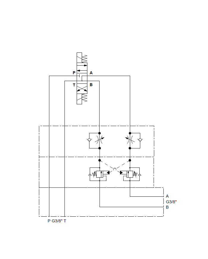 Grundplatten-Ventilaufbau NG06