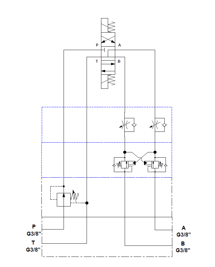 Grundplatten-Ventilaufbau NG06