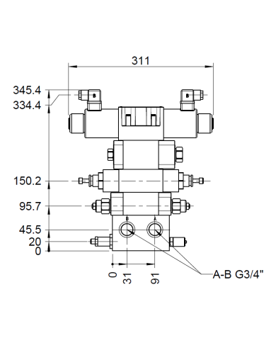 Grundplatten-Ventilaufbau NG10