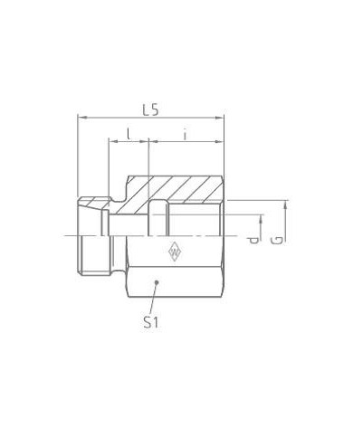 Serie S Manometer-Aufschraubstutzen MAS - R