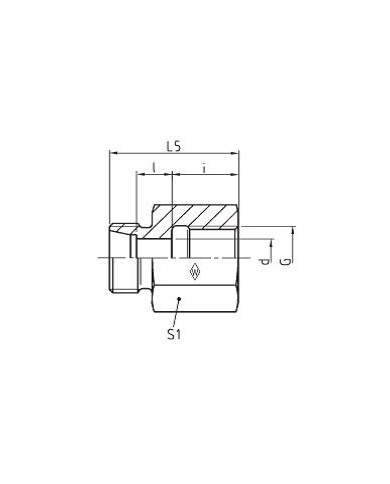 Serie S Gerade-Aufschraubstutzen GAS - R