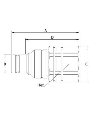 Kupplungs-Stecker (männlich)