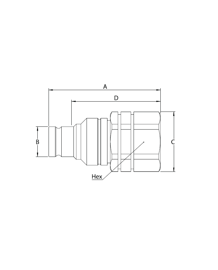 Kupplungs-Stecker (männlich)