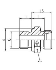 Serie S Gerade-Einschraubstutzen GES - R