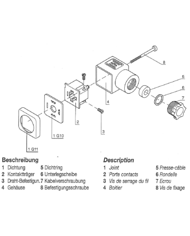 Gerätestecker mit Anzeigelampe