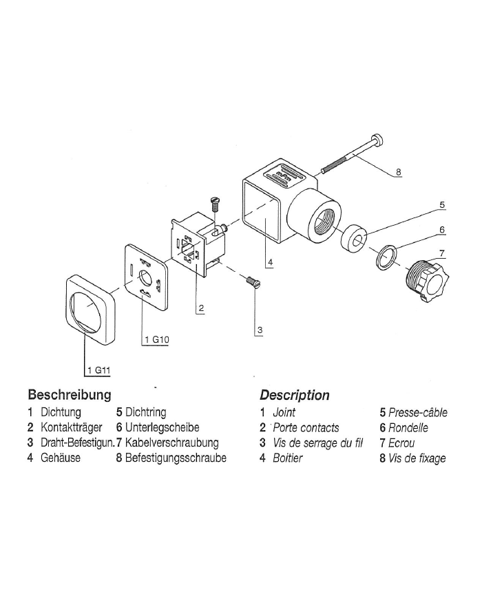 Gerätestecker mit Anzeigelampe
