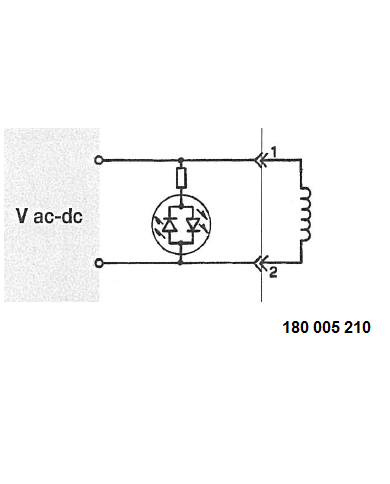 Gerätestecker mit Anzeigelampe