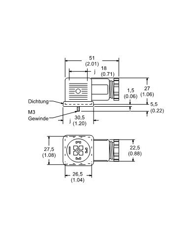 Gerätestecker ohne Anzeigelampe