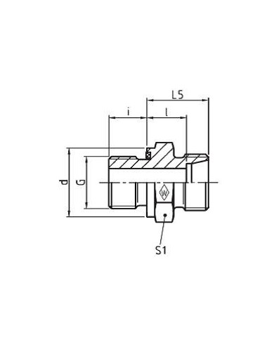 Serie S Gerade-Einschraubstutzen GES - R-WD