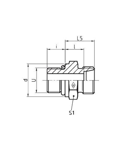Serie S Gerade-Einschraubstutzen GES - UNF/UN