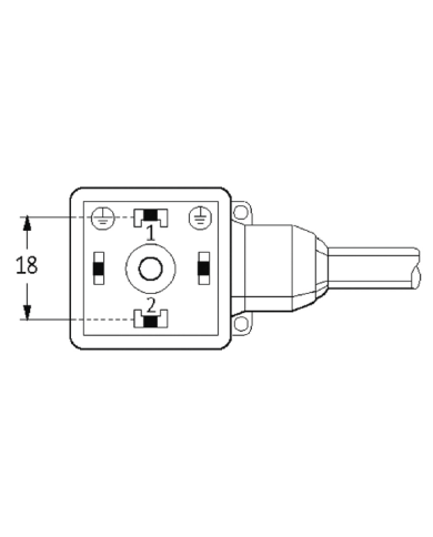 Ventilstecker MSUD BF A 18mm und Kabel