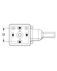 Ventilstecker MSUD BF A 18mm und Kabel