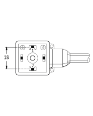 Ventilstecker MSUD BF A 18mm und Kabel