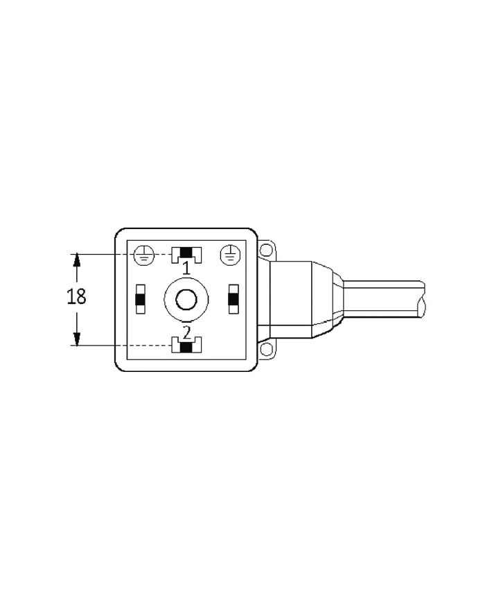 Ventilstecker MSUD BF A 18mm und Kabel
