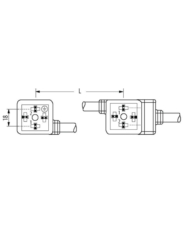 Ventilstecker MSUD BF A 18mm und Kabel