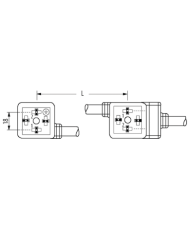 Ventilstecker MSUD BF A 18mm und Kabel