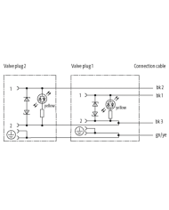 Ventilstecker MSUD BF A 18mm und Kabel