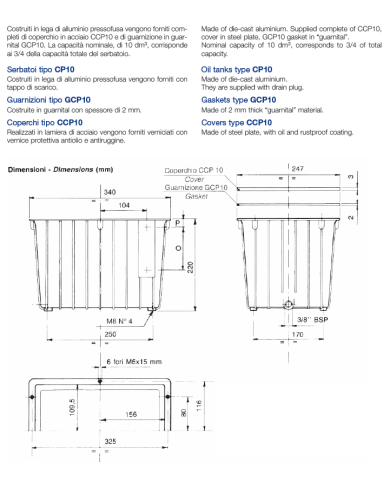 Oelbehälter Aluminium CP