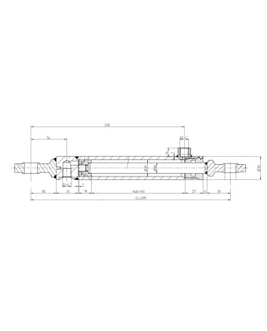 Hydraulikzylinder doppelwirkend
