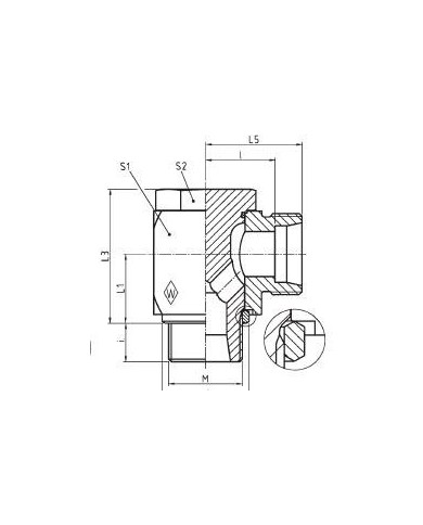 Serie S Winkel-Schwenkstutzen RSWS - M