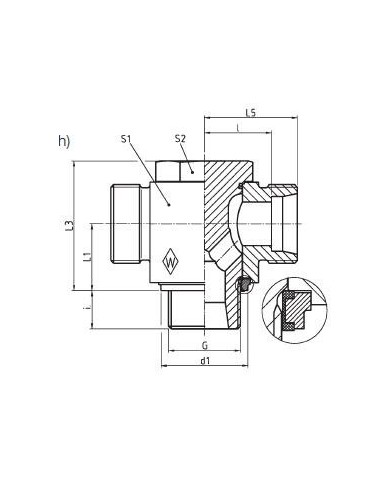 Serie S T-Schwenkstutzen RSTS - R-WD